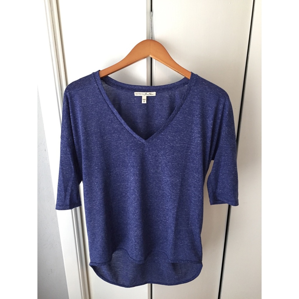 EXPRESS One Eleven Navy Top